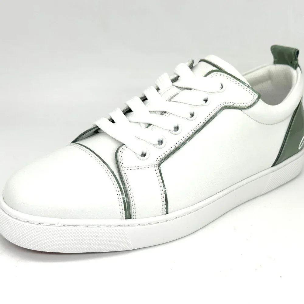 Christian Louboutin FUN LOUISE Junior Leather Signature Low Top Sneakers Shoes